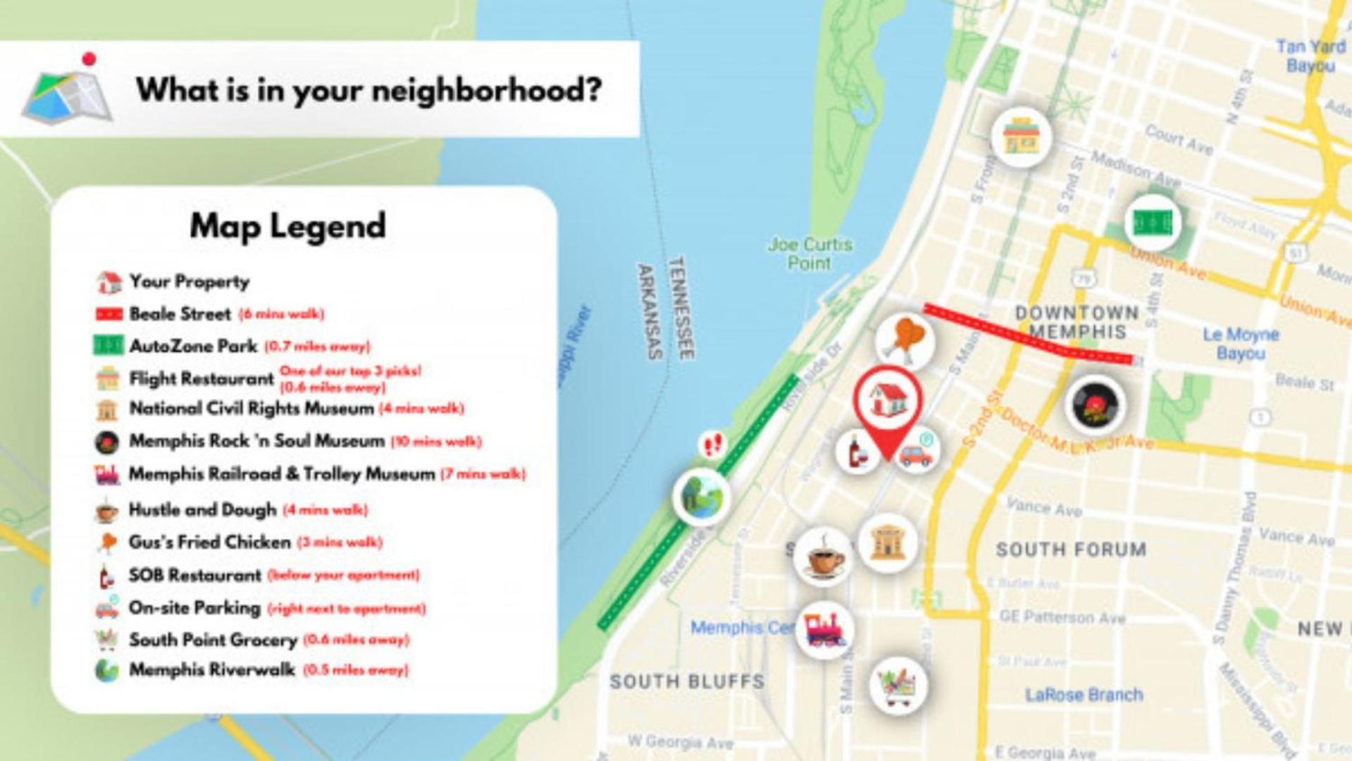 Historic Revival Downtown Apartment Memphis Ngoại thất bức ảnh